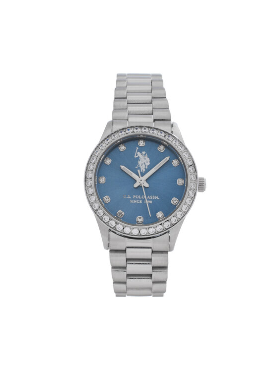 U.S. Polo Assn. Часовник Felicity USP8406LB Сребрист цвят на ниска цена