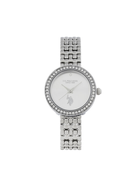 U.S. Polo Assn. Часовник Harmony USP8430ST Сребрист цвят на ниска цена