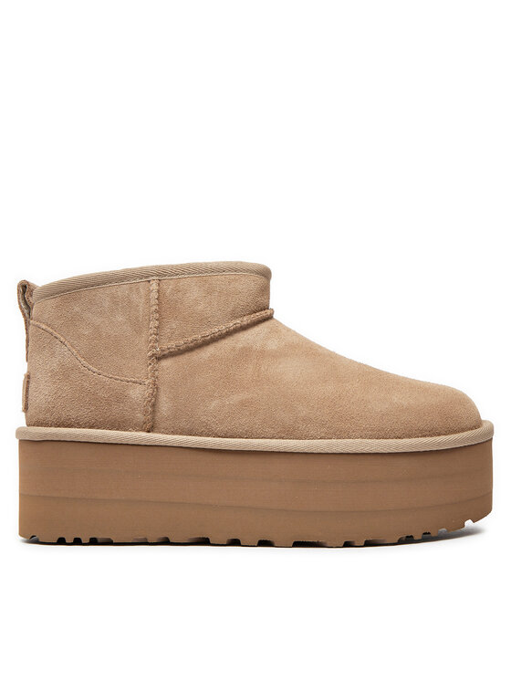 Ugg Апрески Classic Ultra Mini Platform 1135092 Бежов цвят на ниска цена