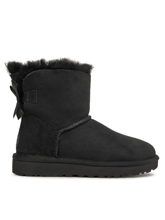 Ugg Апрески W Mini Bailey Bow II 1016501 Черен цвят на ниска цена