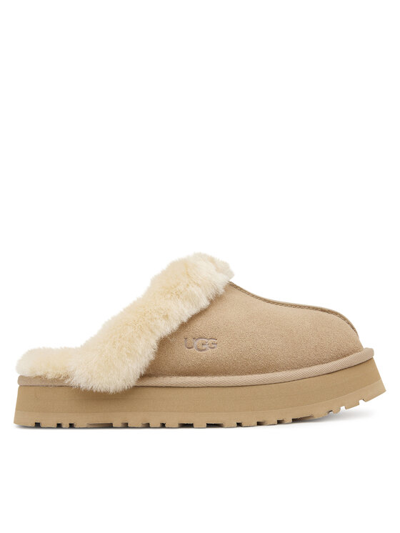 Ugg Пантофи W Disquette 1122550 Бежов цвят на ниска цена