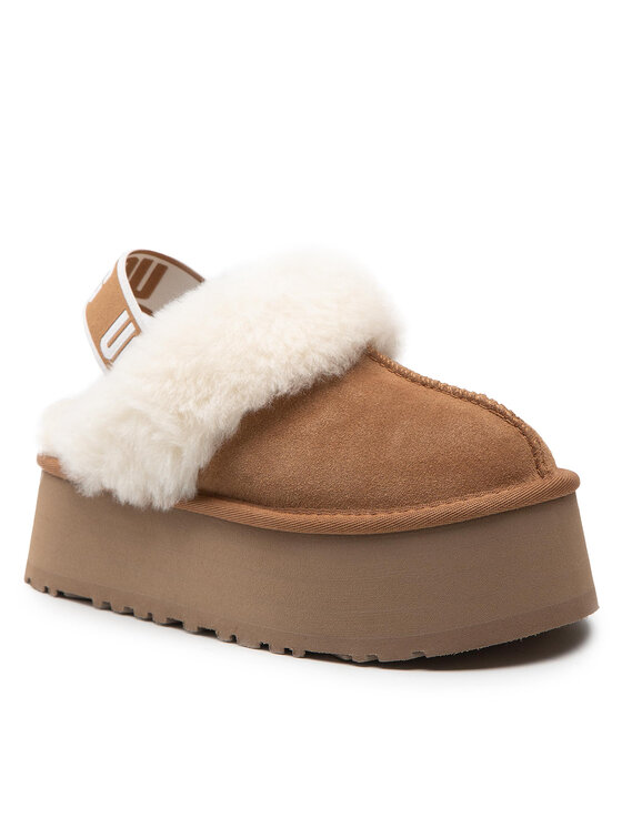 Ugg Пантофи W Funkette 1113474 Кафяв цвят на ниска цена
