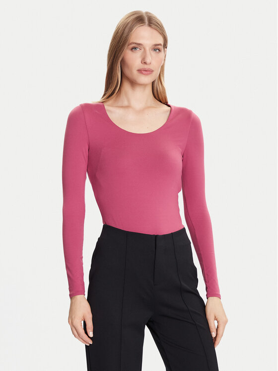 Under Armour Боди Motion 6005918 Розов Slim Fit цвят на ниска цена