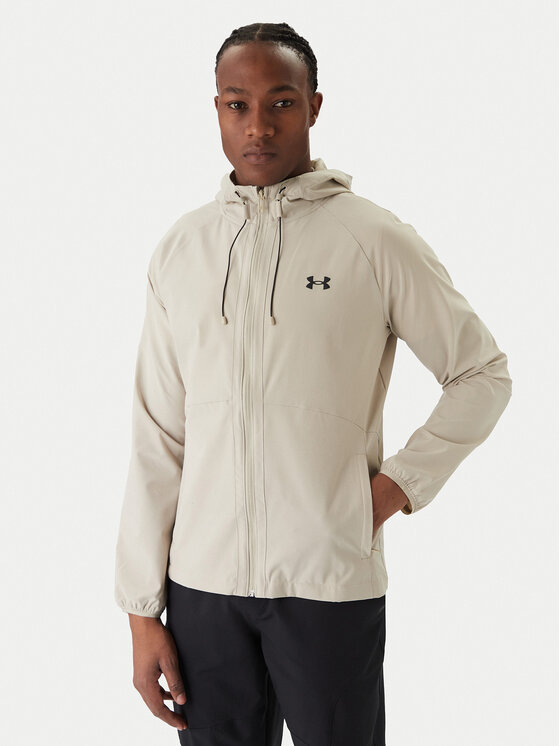 Under Armour Ветровка Ua Stretch Woven Windbreaker 1377171-289 Каки Fitted Fit цвят на ниска цена