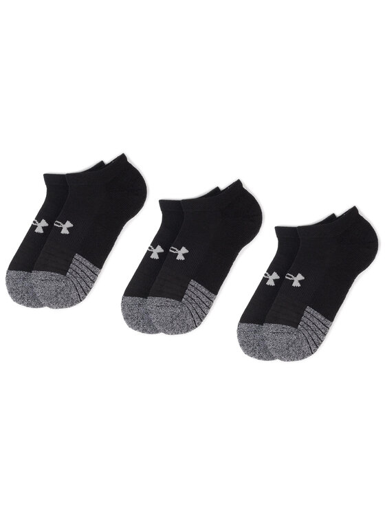Under Armour Къси чорапи Heatgear No Show Sock 1346755-001 Черен цвят на ниска цена