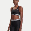 Under Armour Спортен сутиен Ua Hg Authentics Mid Branded 1383544-001 Черен Compression Fit цвят на ниска цена
