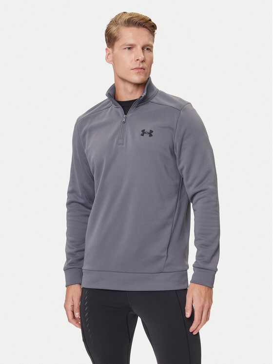 Under Armour Суитшърт Armor Fleece 1373358 Сив Regular Fit цвят на ниска цена