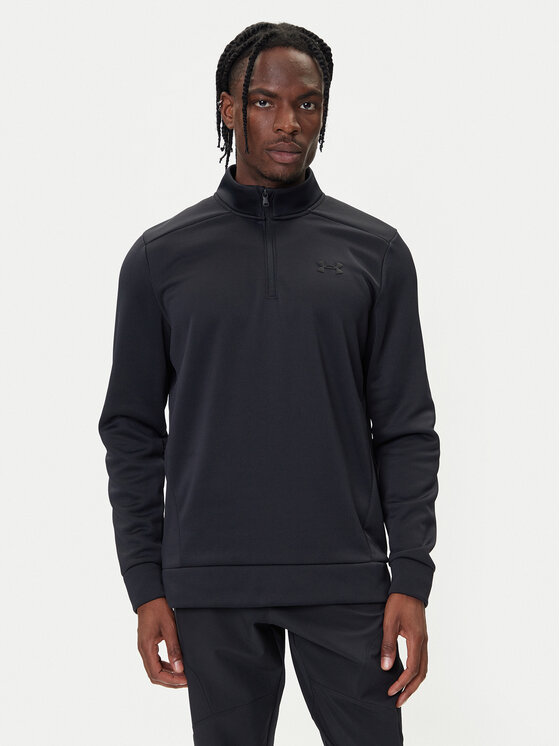 Under Armour Суитшърт Armor Fleece 1373358 Черен Regular Fit цвят на ниска цена