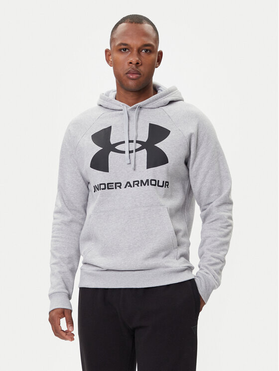 Under Armour Суитшърт Ua Rival 1357093 Сив Regular Fit цвят на ниска цена