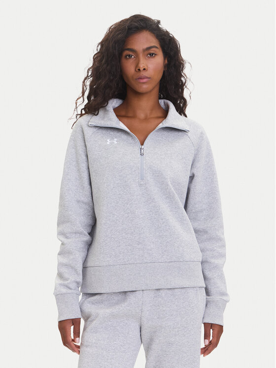 Under Armour Суитшърт Ua Rival 1379492 Сив Loose Fit цвят на ниска цена
