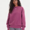 Under Armour Суитшърт Ua Rival 1386463 Розов Oversize цвят на ниска цена
