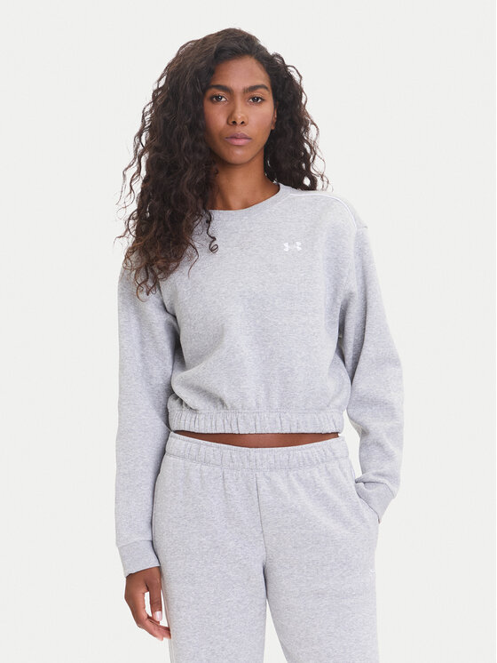 Under Armour Суитшърт Ua Rival 6007035 Сив Loose Fit цвят на ниска цена