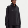 Under Armour Суитшърт Ua Rival Fleece Hz 1379492-001 Черен Loose Fit цвят на ниска цена
