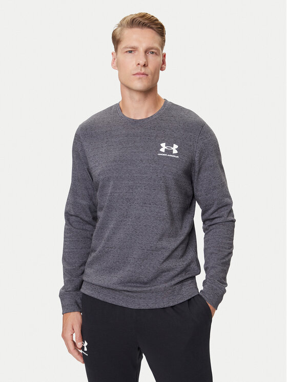 Under Armour Суитшърт Ua Rival Terry 1370404 Сив Relaxed Fit цвят на ниска цена