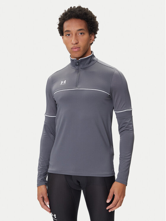 Under Armour Суитшърт от техническо трико Ua Challenger 6004043 Сив Slim Fit цвят на ниска цена