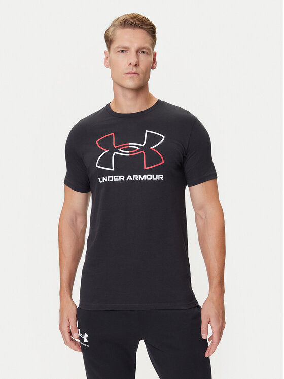 Under Armour Тишърт Ua Gl Foundation Update Ss 1382915-001 Черен Loose Fit цвят на ниска цена