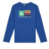 United Colors Of Benetton Блуза 3I1XC10JN Син Regular Fit цвят на ниска цена