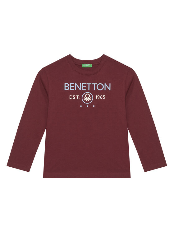 United Colors Of Benetton Блуза 3I1XC10Q3 Бордо Regular Fit цвят на ниска цена