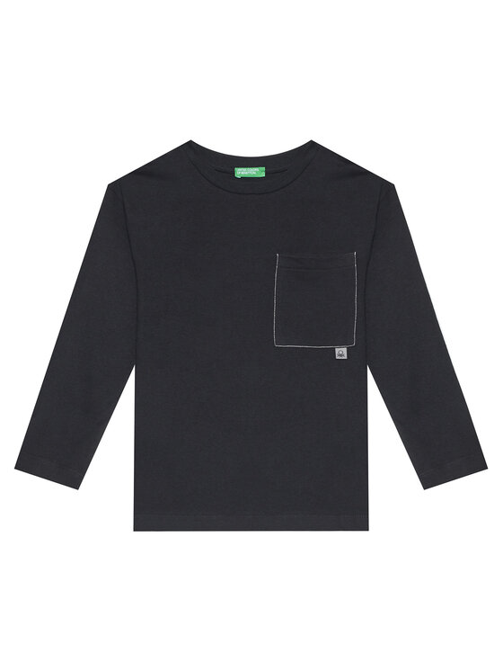 United Colors Of Benetton Блуза 3I1XC10QS Черен Regular Fit цвят на ниска цена