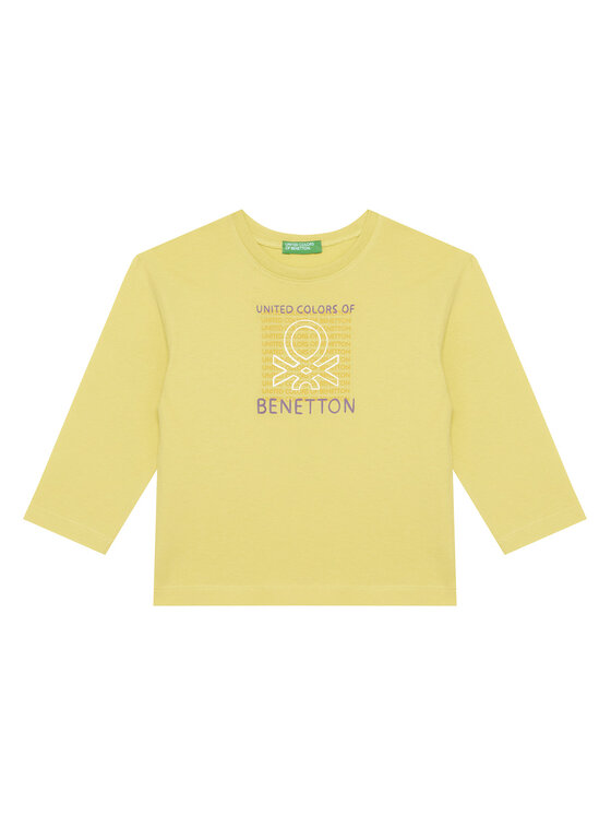 United Colors Of Benetton Блуза 3I1XG10JZ Зелен Regular Fit цвят на ниска цена