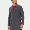 United Colors Of Benetton Вълнено палто 2X59UN05M Сив Regular Fit цвят на ниска цена