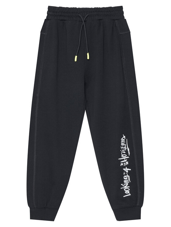 United Colors Of Benetton Долнище анцуг 33NVCF06D Черен Regular Fit цвят на ниска цена