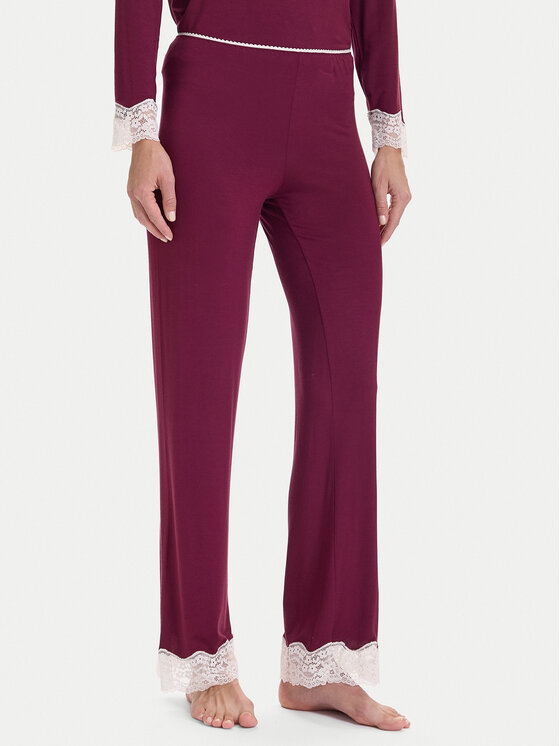 United Colors Of Benetton Долнище на пижама 3Z123F04A Бордо Regular Fit цвят на ниска цена