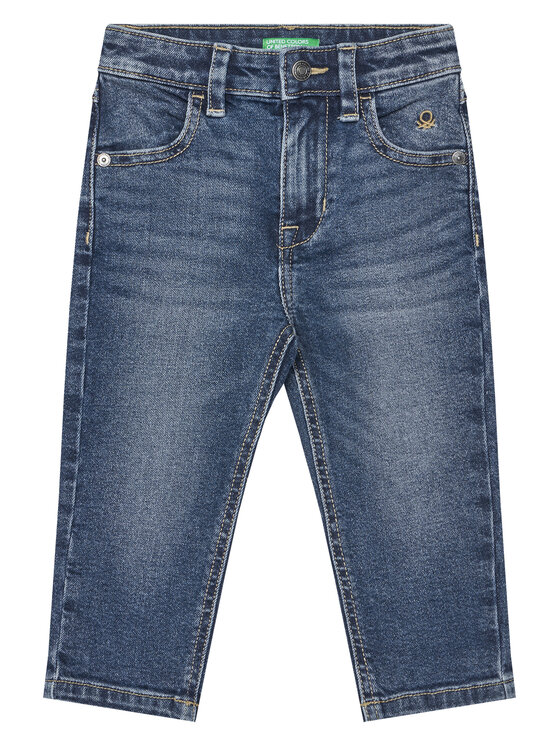 United Colors Of Benetton Дънки 45ONGE01X Тъмносин Slim Fit цвят на ниска цена