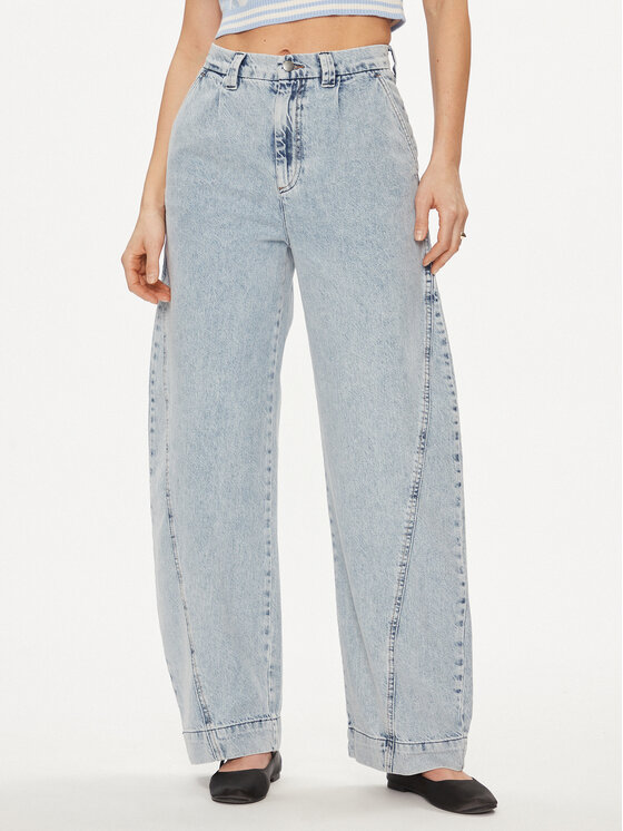 United Colors Of Benetton Дънки 4VUCDE01M Син Relaxed Fit цвят на ниска цена