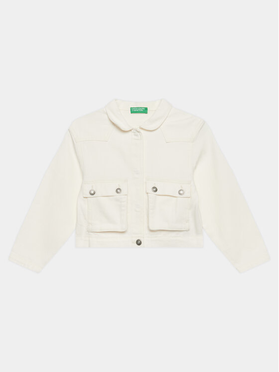 United Colors Of Benetton Дънково яке 22C2CN04D Екрю Regular Fit цвят на ниска цена