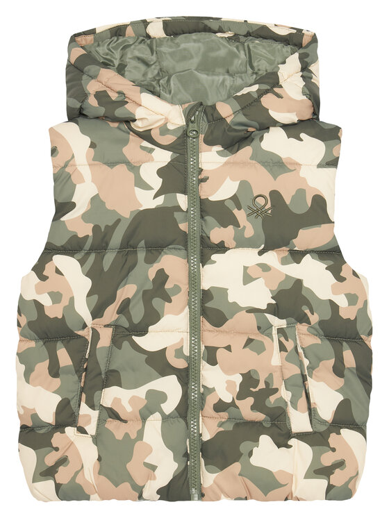 United Colors Of Benetton Елек 2FORGJ00P Зелен Regular Fit цвят на ниска цена