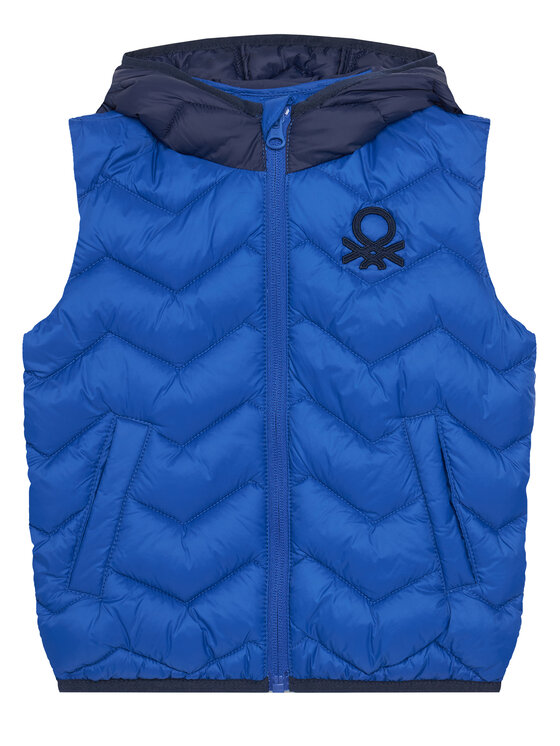 United Colors Of Benetton Елек 2TWDGJ00G Син Regular Fit цвят на ниска цена