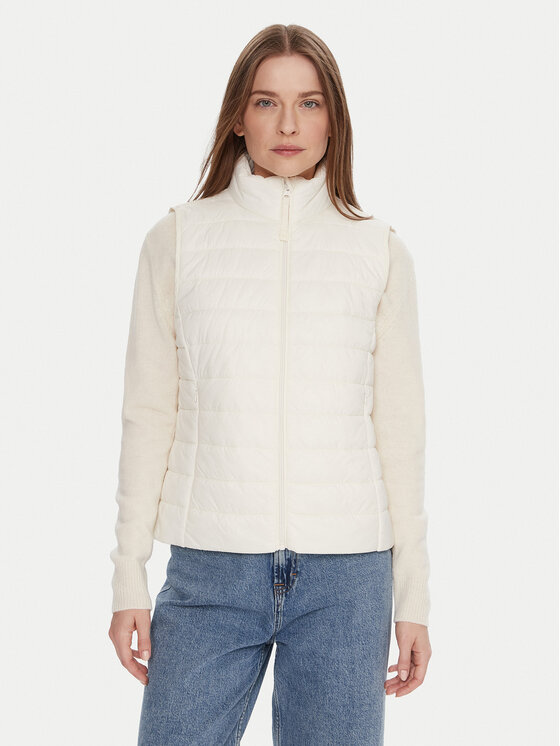 United Colors Of Benetton Жилетка за костюм 2TWDDJ00V Екрю Slim Fit цвят на ниска цена