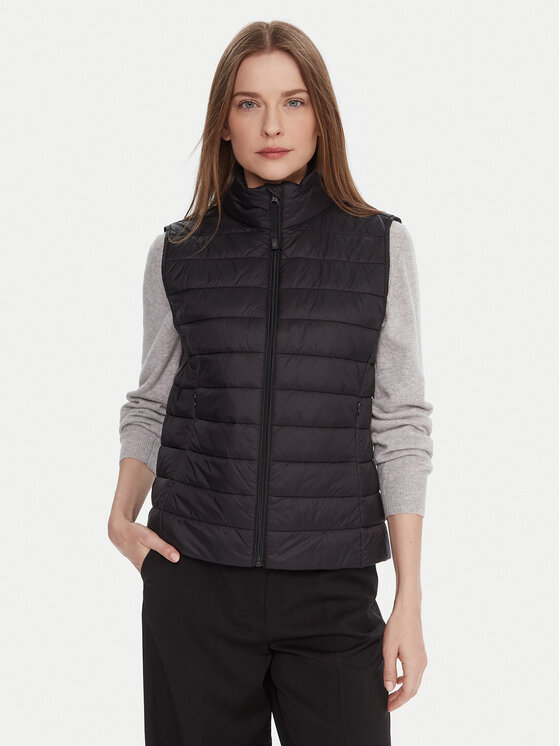 United Colors Of Benetton Жилетка за костюм 2TWDDJ00V Черен Slim Fit цвят на ниска цена