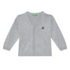 United Colors Of Benetton Кардиган 120YG600G Сив Regular Fit цвят на ниска цена