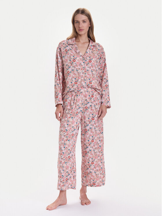 United Colors Of Benetton Пижама 4W313P00U Бежов Relaxed Fit цвят на ниска цена