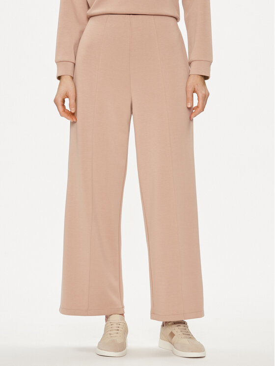 United Colors Of Benetton Плетени панталони 3UNN3F03B Бежов Relaxed Fit цвят на ниска цена