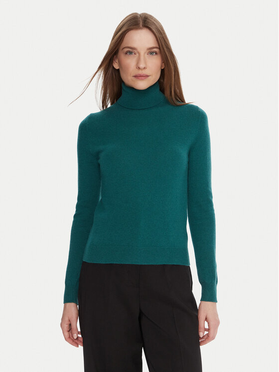 United Colors Of Benetton Поло 1002D2348 Зелен Regular Fit цвят на ниска цена