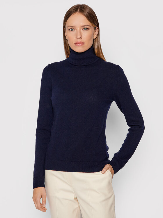 United Colors Of Benetton Поло 1002D2348 Тъмносин Regular Fit цвят на ниска цена