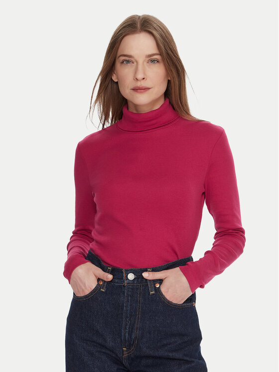 United Colors Of Benetton Поло 3GA2E2224 Розов Slim Fit цвят на ниска цена