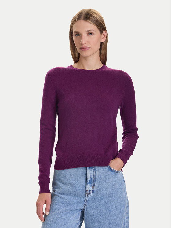 United Colors Of Benetton Пуловер 1002D1K01 Виолетов Regular Fit цвят на ниска цена