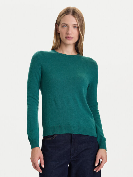 United Colors Of Benetton Пуловер 1002D1K01 Зелен Regular Fit цвят на ниска цена