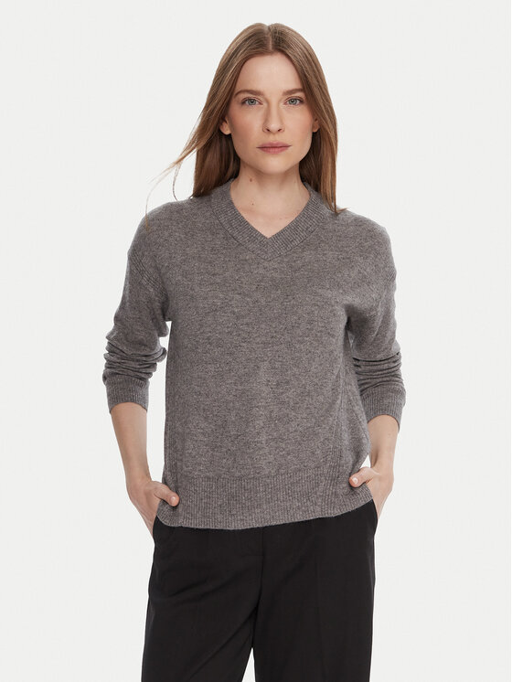 United Colors Of Benetton Пуловер 102HD4032 Сив Relaxed Fit цвят на ниска цена