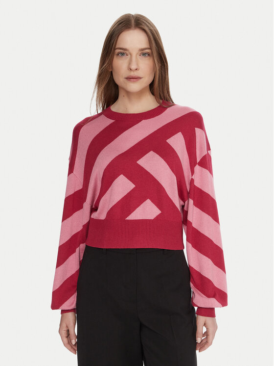 United Colors Of Benetton Пуловер 1081E10EJ Розов Regular Fit цвят на ниска цена