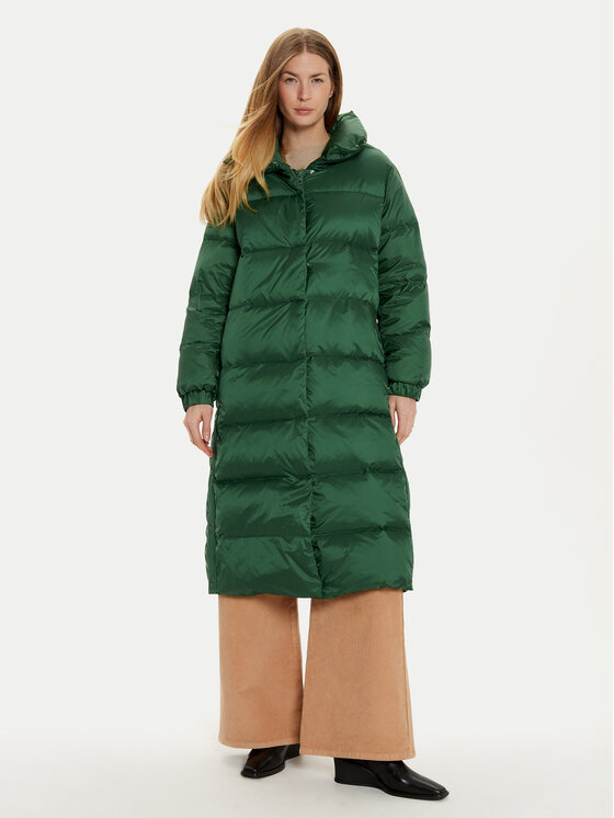 United Colors Of Benetton Пухено яке 2TWDDN06S Зелен Regular Fit цвят на ниска цена