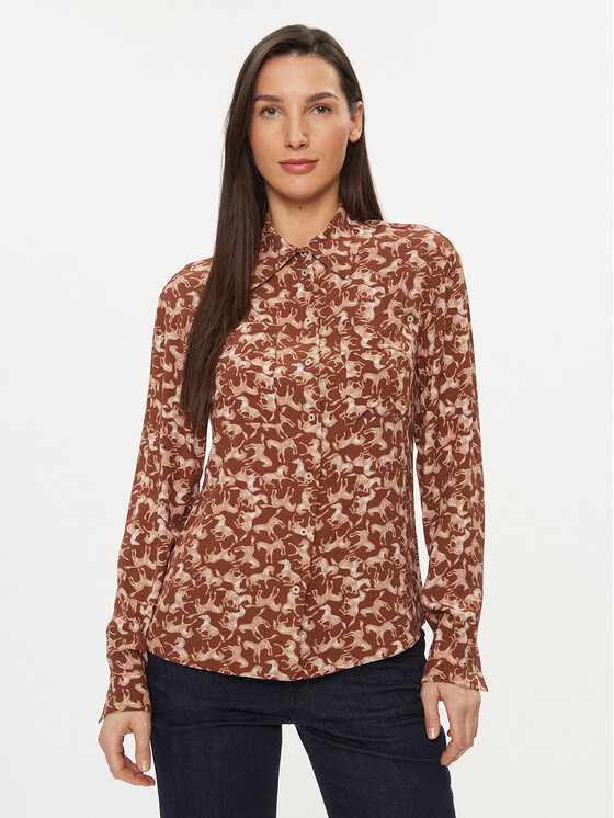 United Colors Of Benetton Риза 53UEDQ074 Цветен Regular Fit цвят на ниска цена