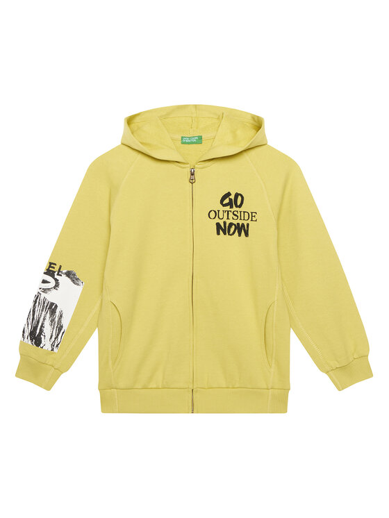 United Colors Of Benetton Суитшърт 33NVC505A Зелен Regular Fit цвят на ниска цена