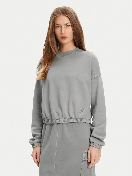 United Colors Of Benetton Суитшърт 39BLD109O Сив Regular Fit цвят на ниска цена