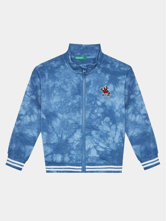 United Colors Of Benetton Суитшърт 3EM5G502X Син Regular Fit цвят на ниска цена