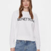 United Colors Of Benetton Суитшърт 3J68D1069 Бял Regular Fit цвят на ниска цена